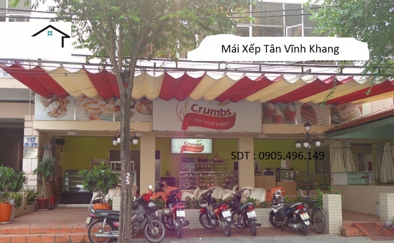 Mái xếp cho tiệm bánh