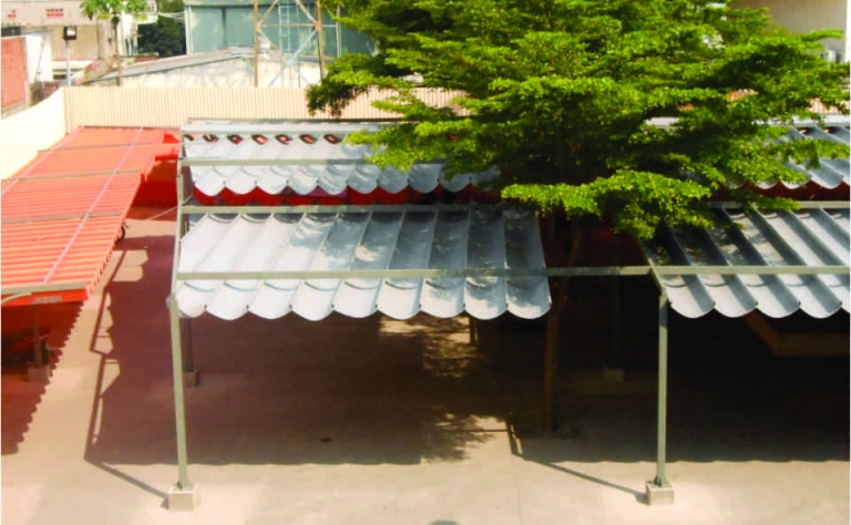 Thi công mái xếp tại Nghệ An